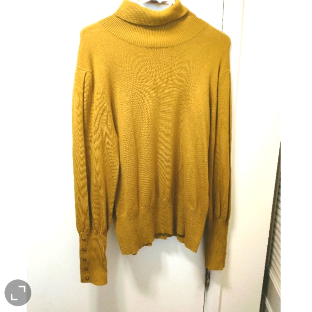 Trendy bishop sleeve lightweight top-spring/fall